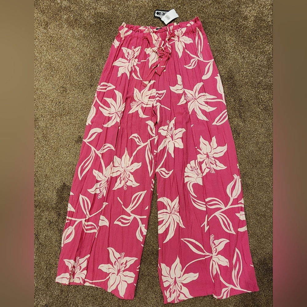 Angie Floral Pink Women's Pants